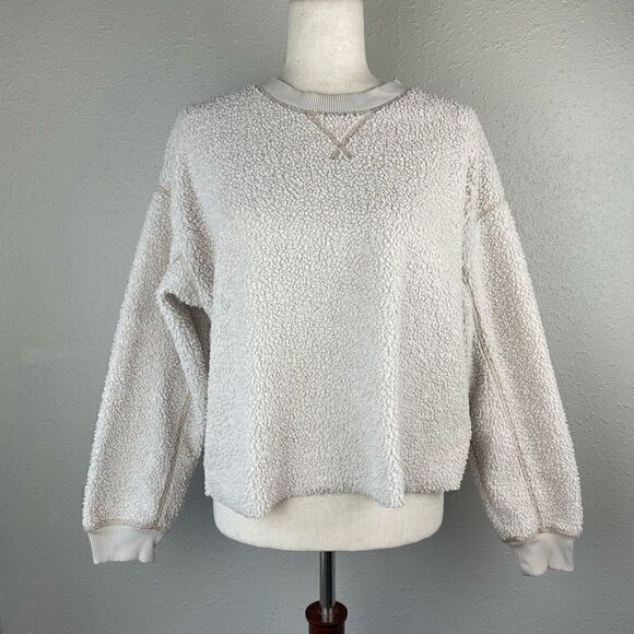 American Eagle Outfitters Oversized Fleece Sweatshirt Size XS EUC - Picture 1 of 8